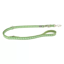 Red Dingo Multipurpose Dog Lead Reflective Ziggy Green