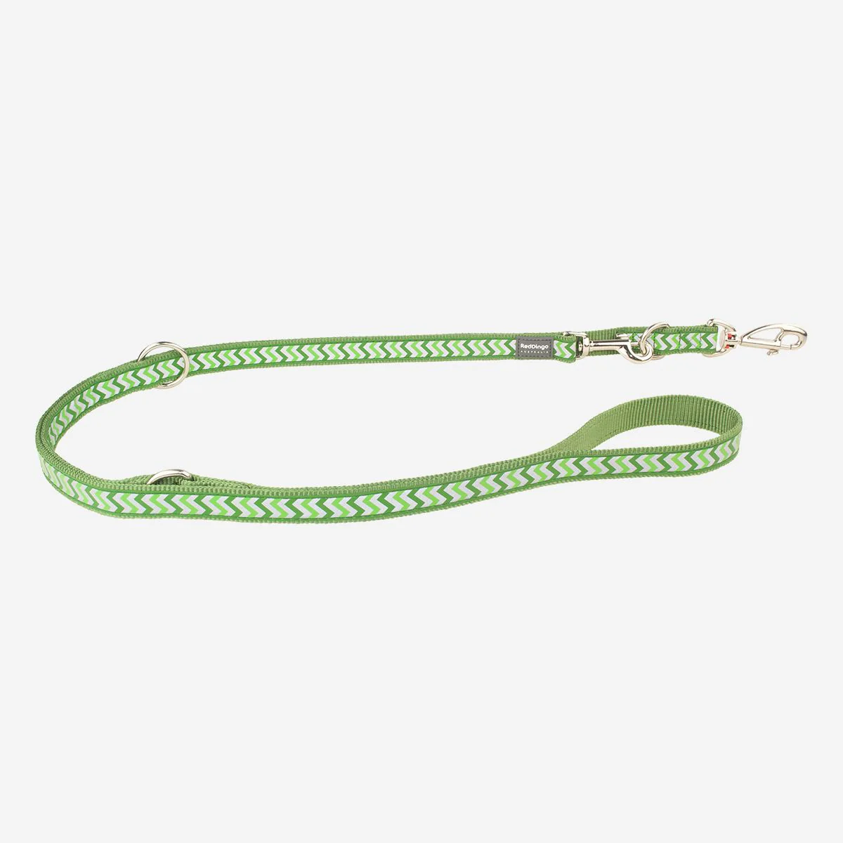 Red Dingo Multipurpose Dog Lead Reflective Ziggy Green - Image 13
