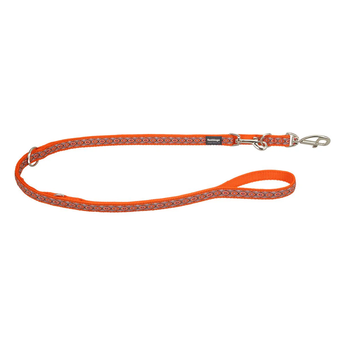 Red Dingo Multipurpose Dog Lead Snake Eyes Orange - Image 12