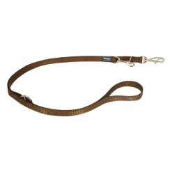 Red Dingo Multipurpose Dog Lead Plain Brown