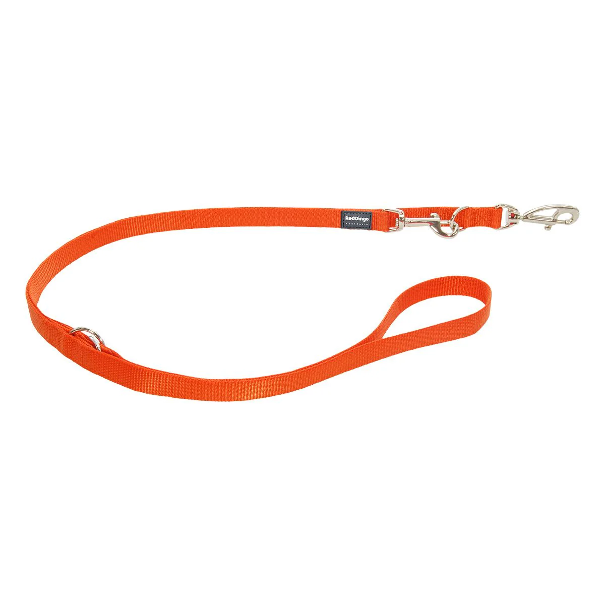 Red Dingo Multipurpose Dog Lead Plain Orange - Image 6