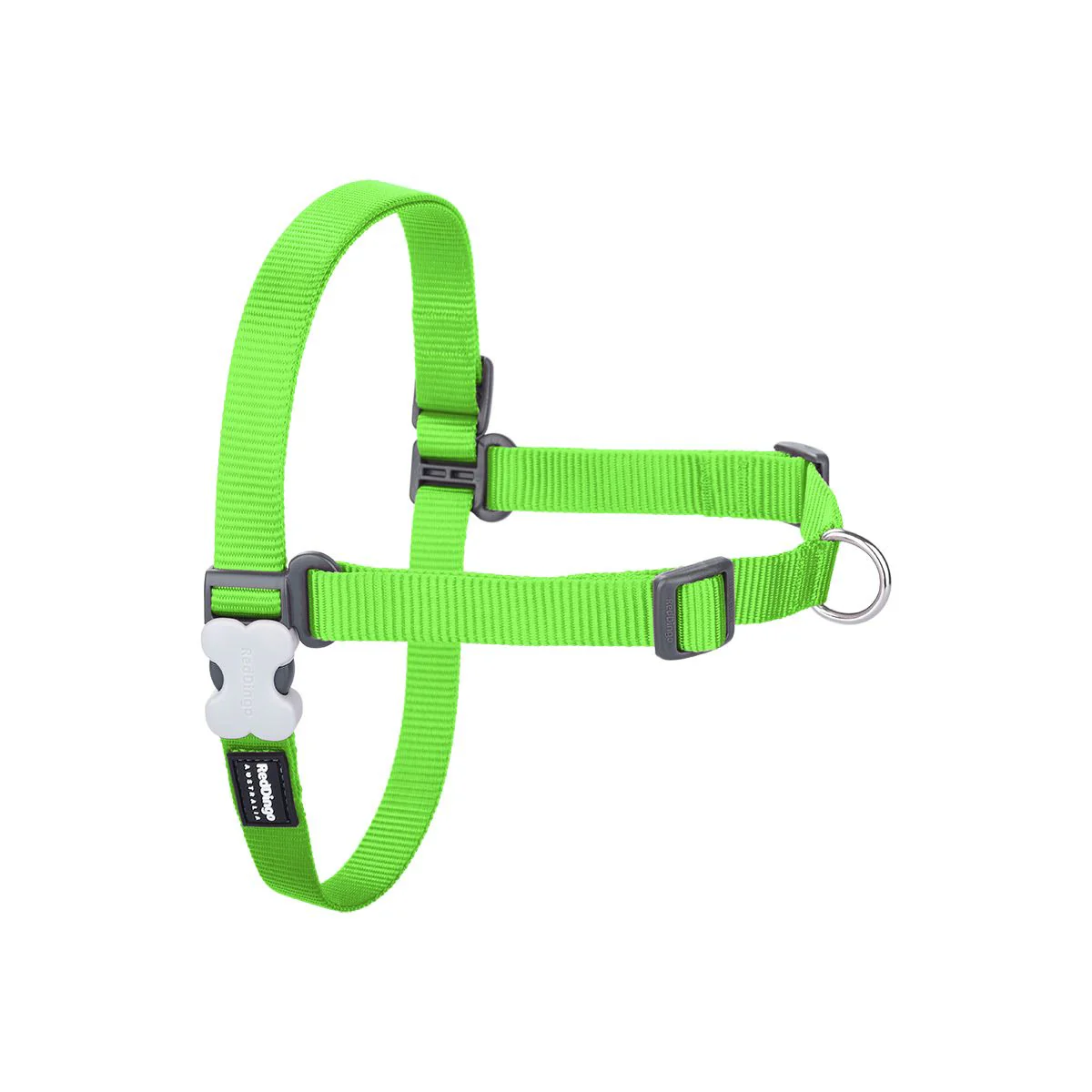 Red Dingo No-Pull Dog Harness Plain Lime Green - Image 6