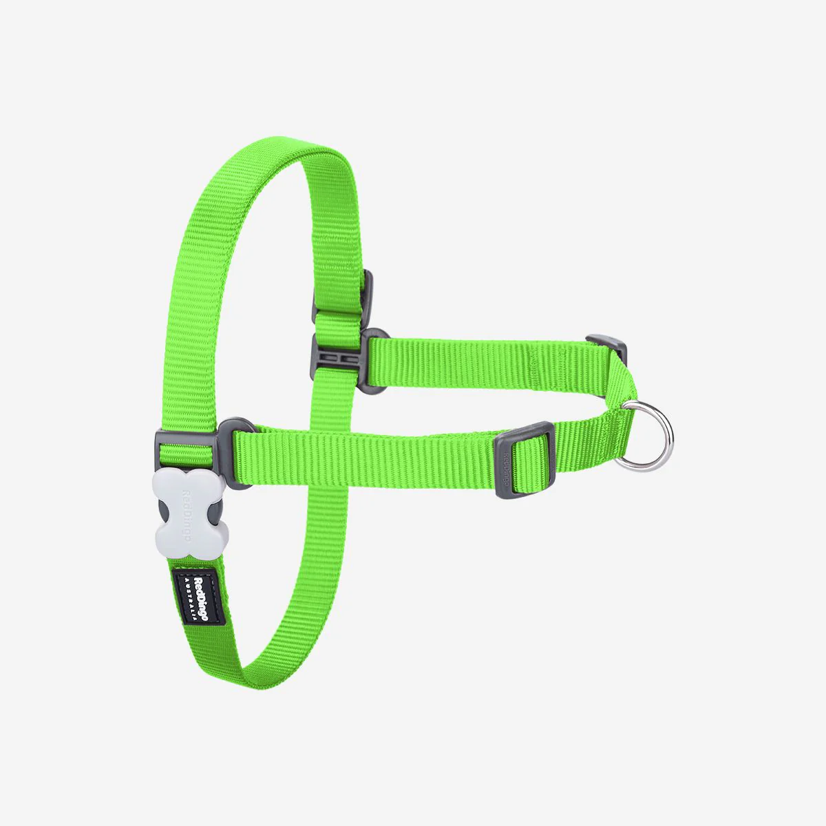 Red Dingo No-Pull Dog Harness Plain Lime Green - Image 13