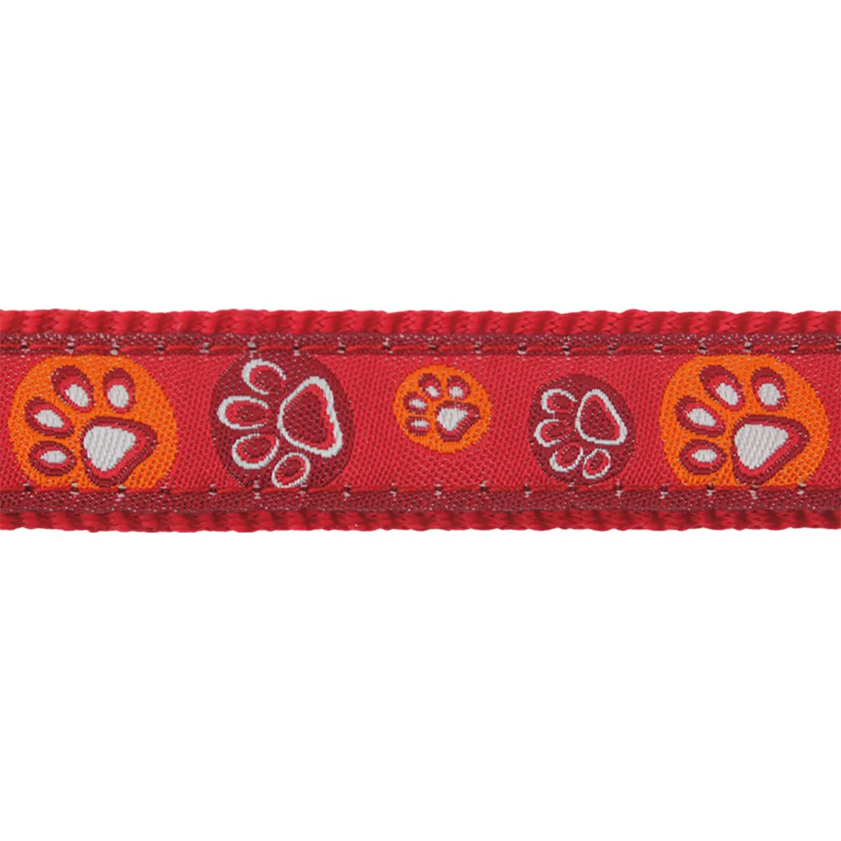 Red Dingo Multipurpose Dog Lead Paw Impressions Red - Image 5