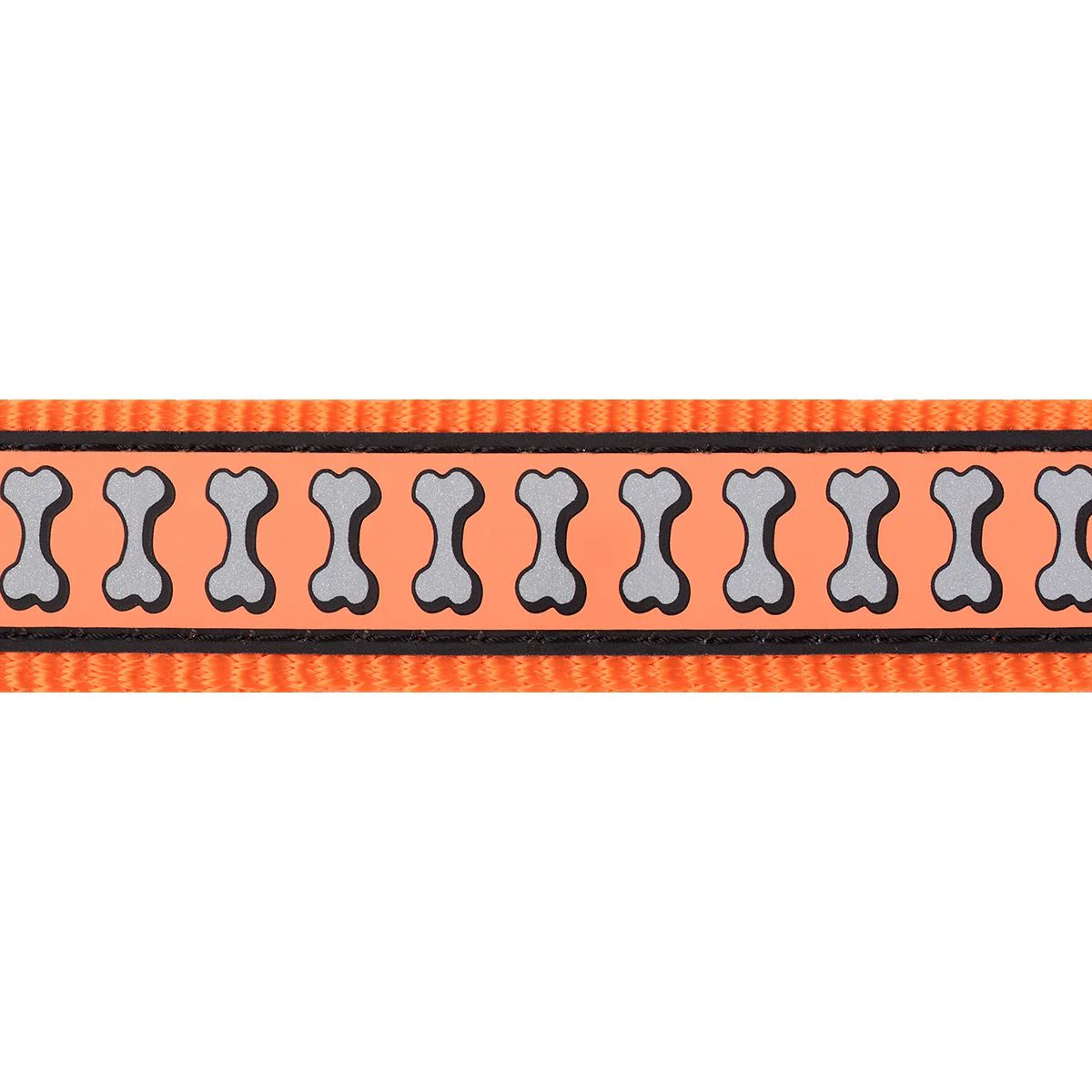 Red Dingo Multipurpose Dog Lead Reflective Bones Orange - Image 11