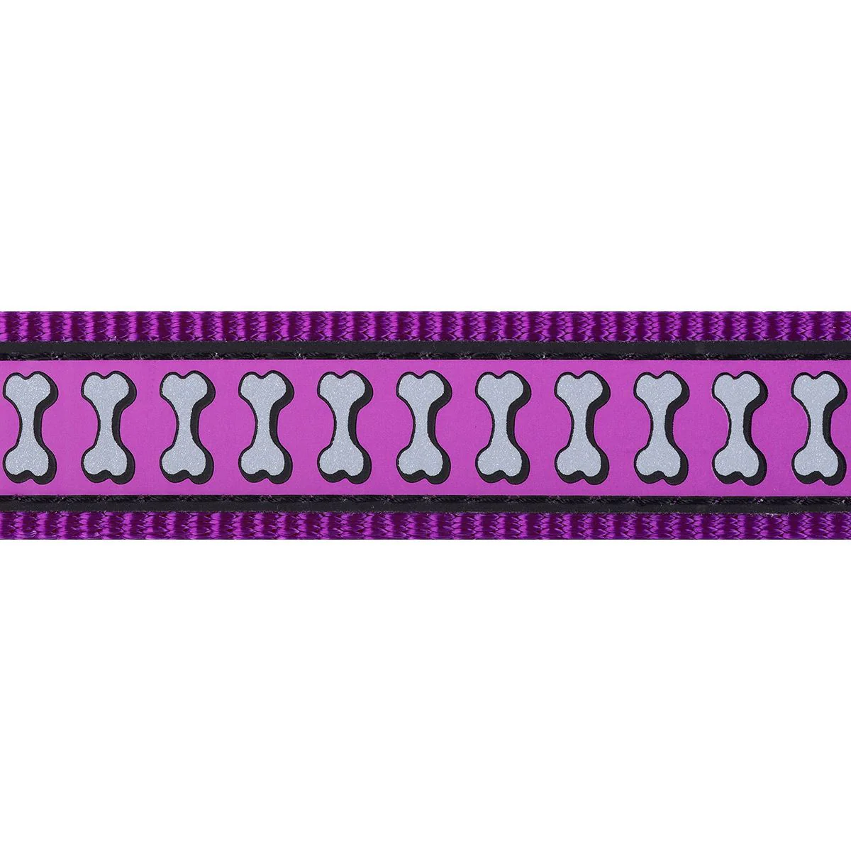 Red Dingo Dog Collar Reflective Bones Purple - Image 19