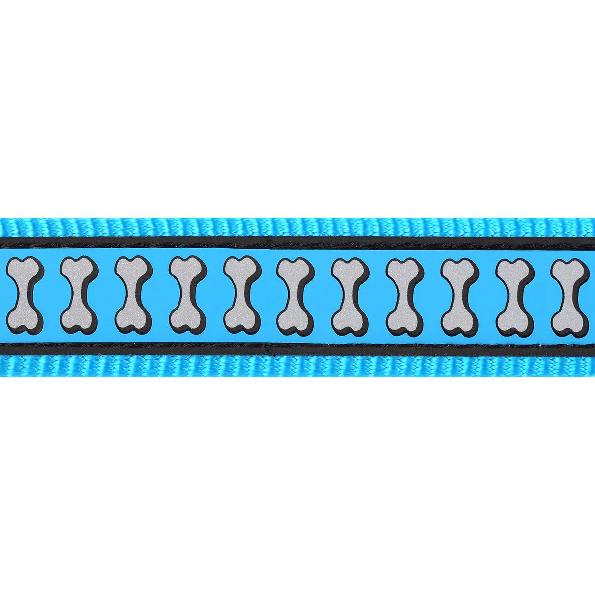Red Dingo Dog Collar Reflective Bones Turquoise - Image 17