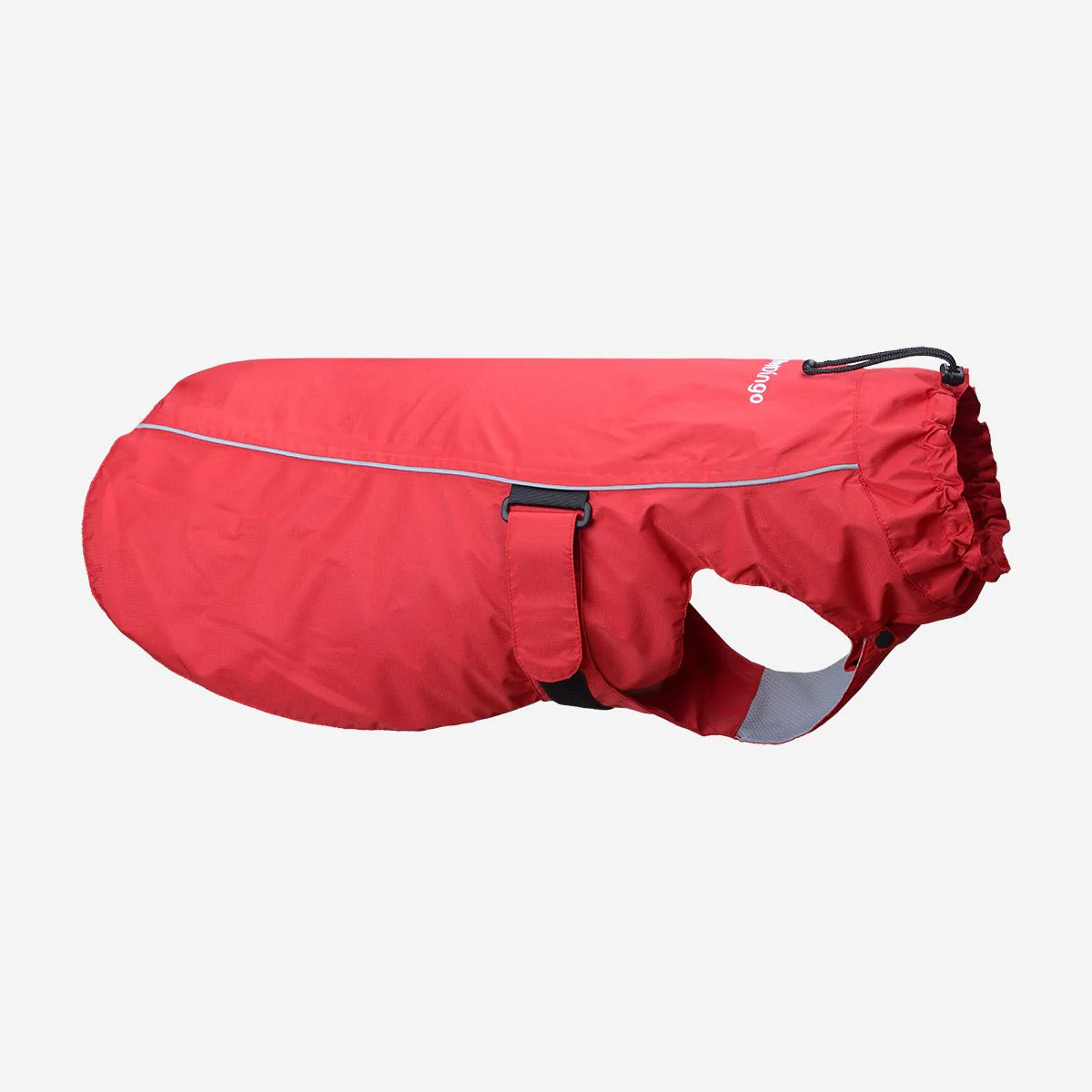 Red Dingo Dog Perfect-Fit Raincoat Red - Image 11
