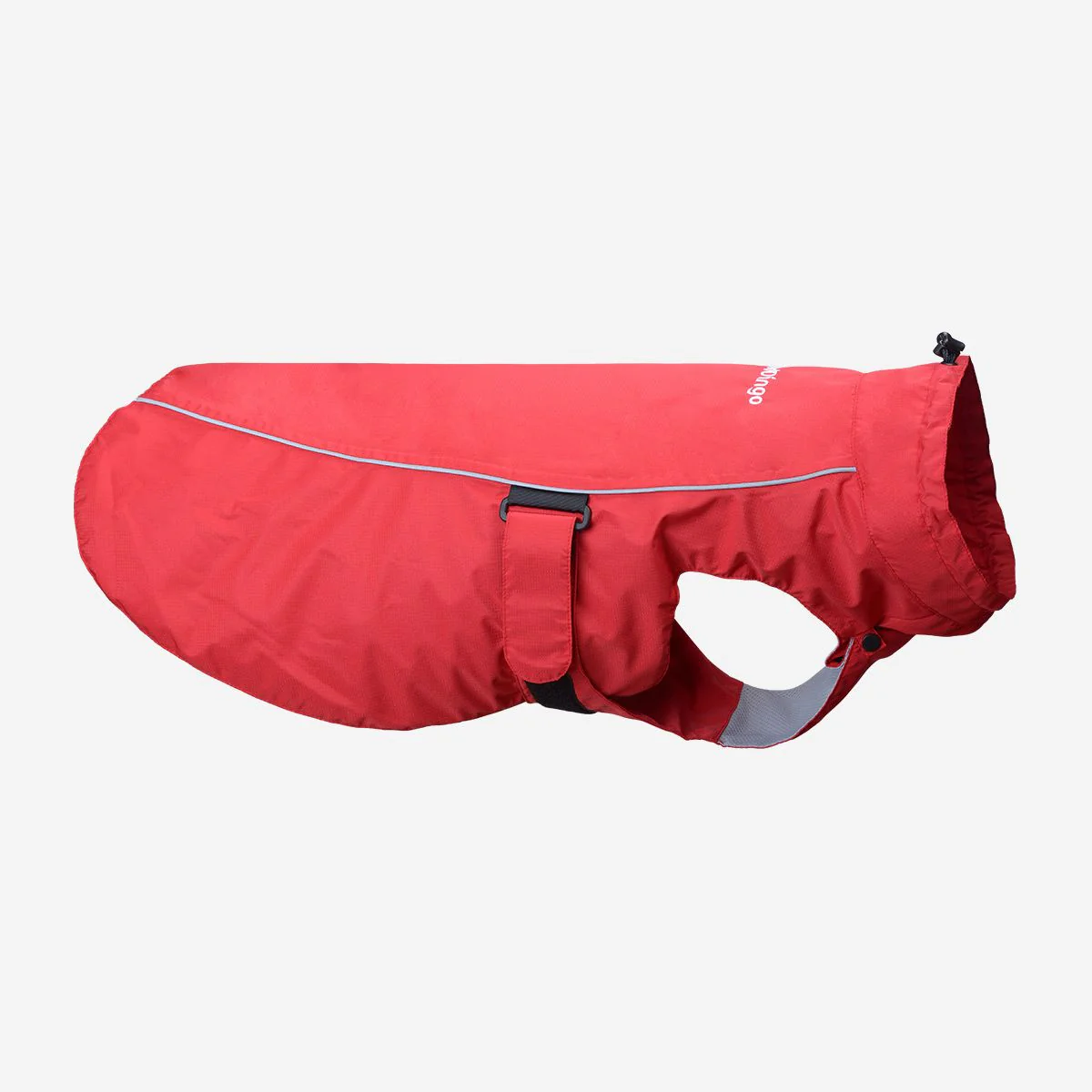 Red Dingo Dog Perfect-Fit Raincoat Red - Image 6