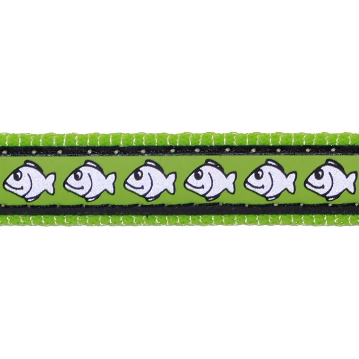 Red Dingo Cat Harness And Lead Reflective Fish Lime Green - Image 4