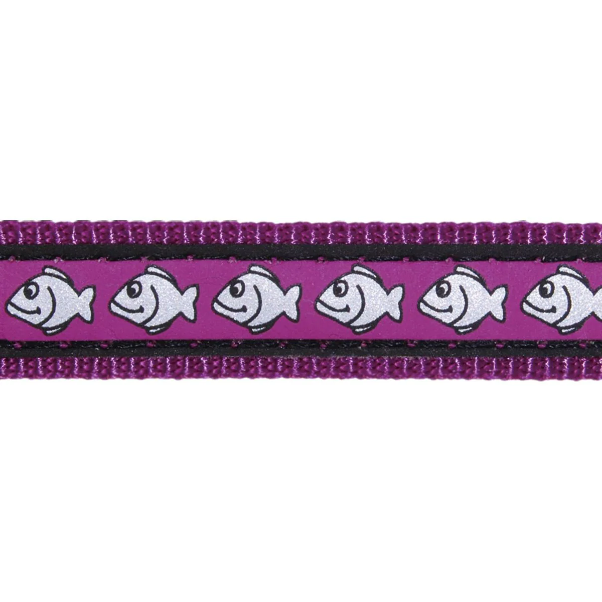 Red Dingo Cat Collar Reflective Fish Purple - Image 2
