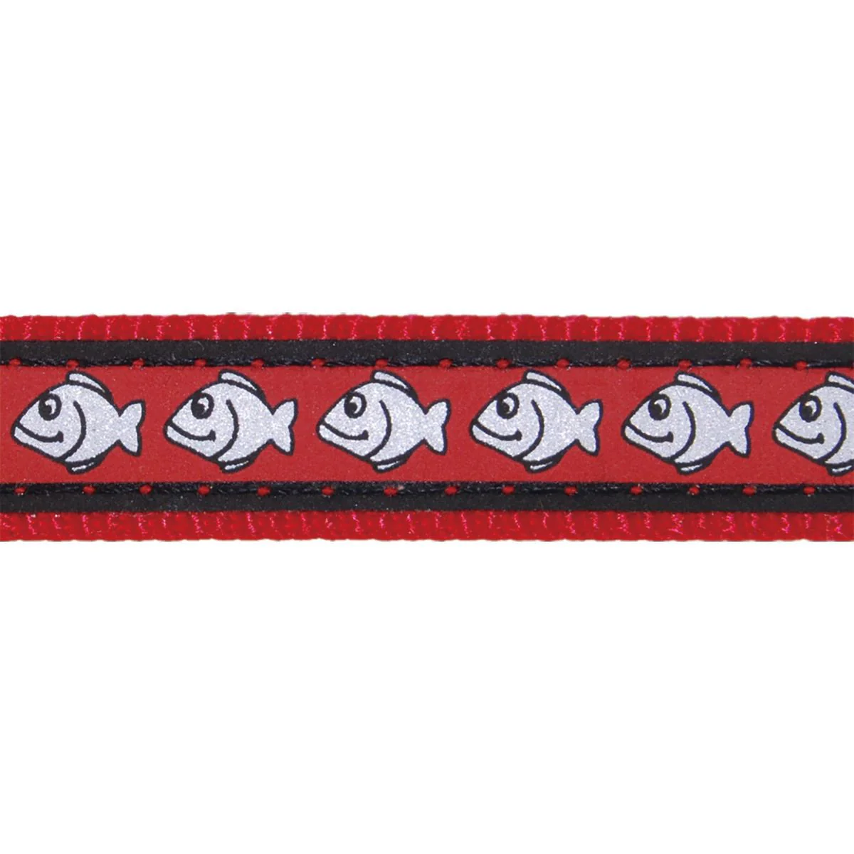 Red Dingo Cat Collar Reflective Fish Red - Image 2