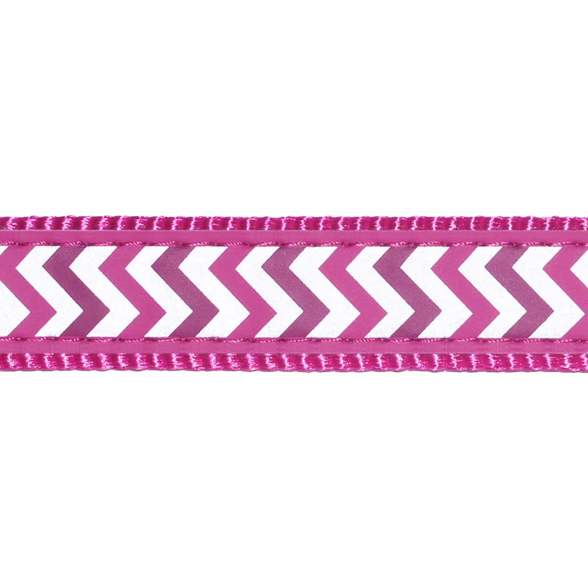 Red Dingo Dog Collar Reflective Ziggy Hot Pink - Image 2