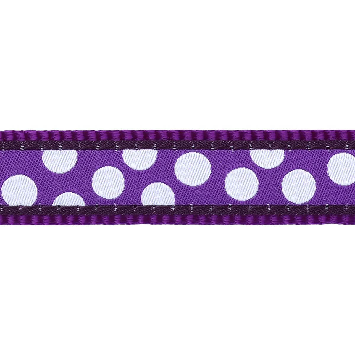 Red Dingo Martingale Dog Collar White Spots On Purple - Image 5