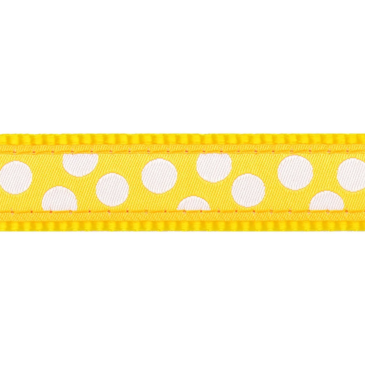 Red Dingo Adjustable Dog Lead White Spots On Yellow - Image 2
