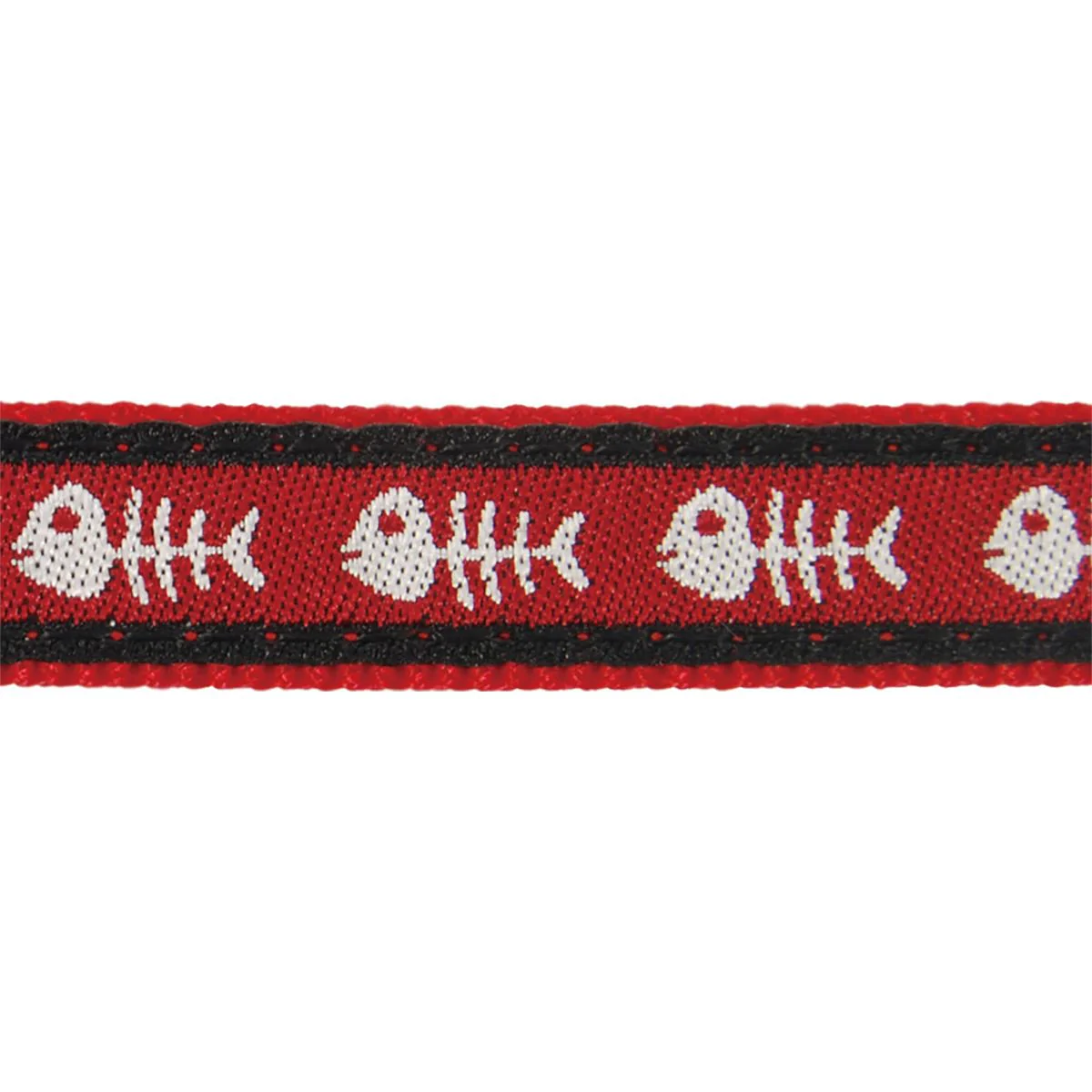 Red Dingo Cat Collar Fish Bone Red - Image 5