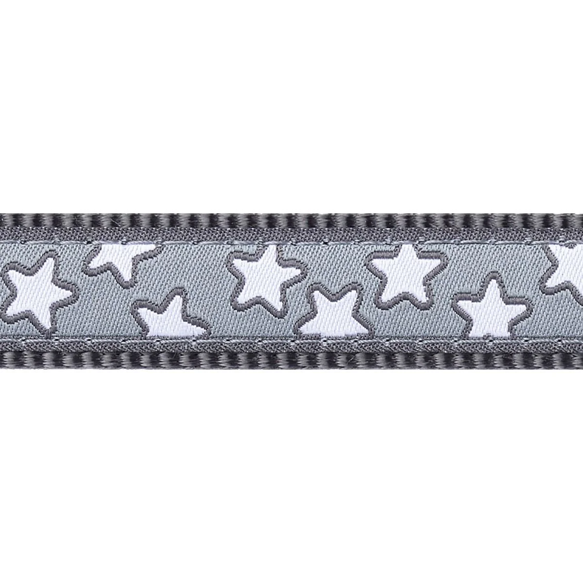 Red Dingo Adjustable Dog Lead Stars Cool Grey - Image 2