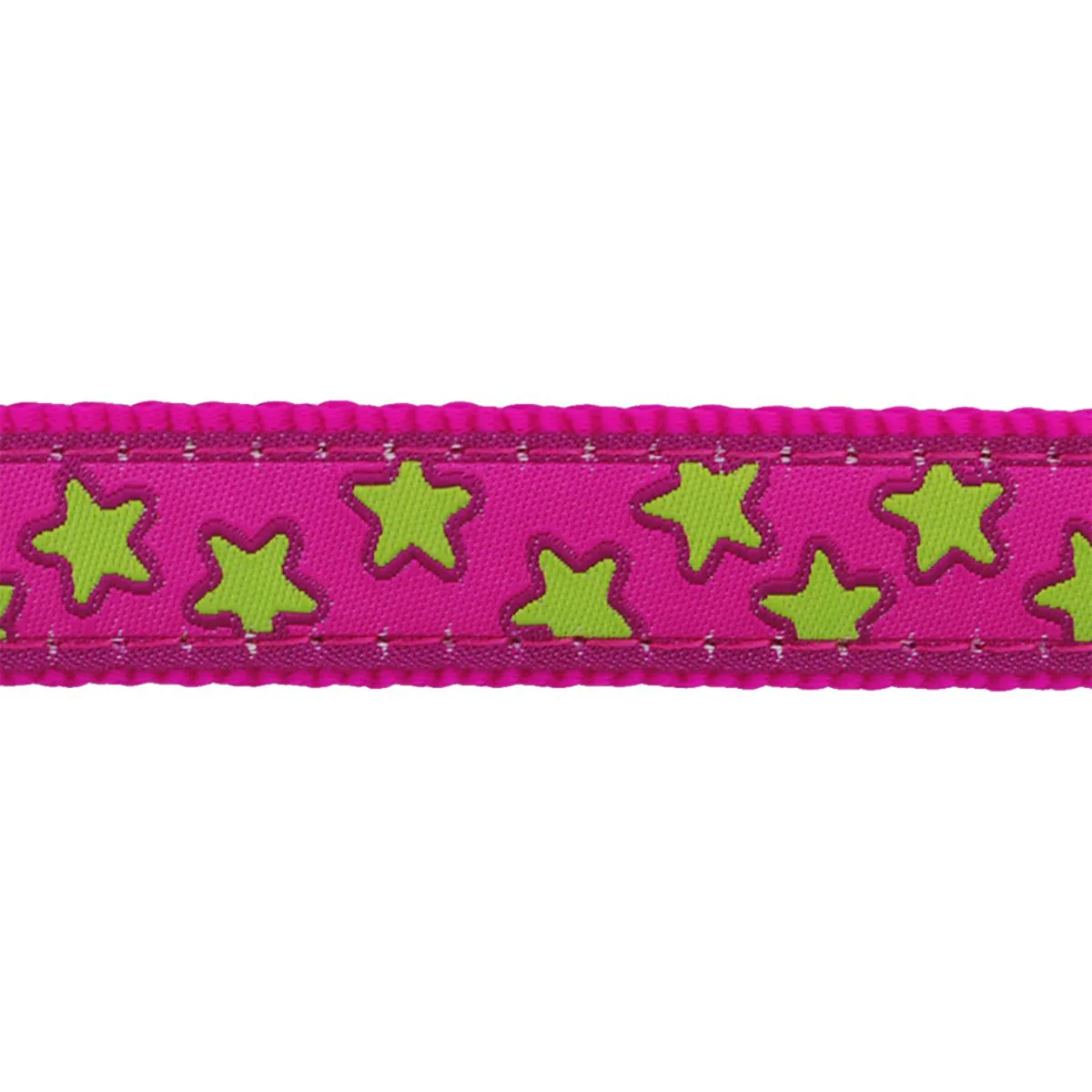 Red Dingo Martingale Dog Collar Stars Lime On Hot Pink - Image 2