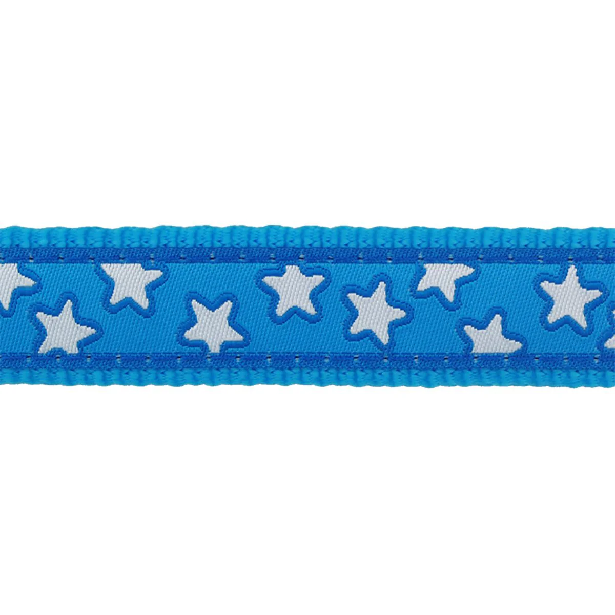 Red Dingo Multipurpose Dog Lead Stars White On Turquoise - Image 2