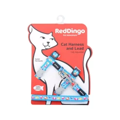 Red Dingo Cat Harness And Lead Beach Ball Turquoise