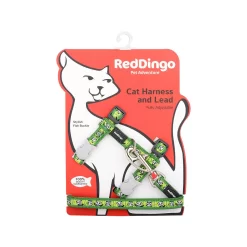 Red Dingo Cat Harness And Lead Panda Green