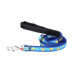Red Dingo Adjustable Dog Lead Tropical Dark Blue