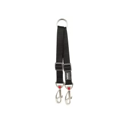 Red Dingo Dog Coupler Lead Plain Black