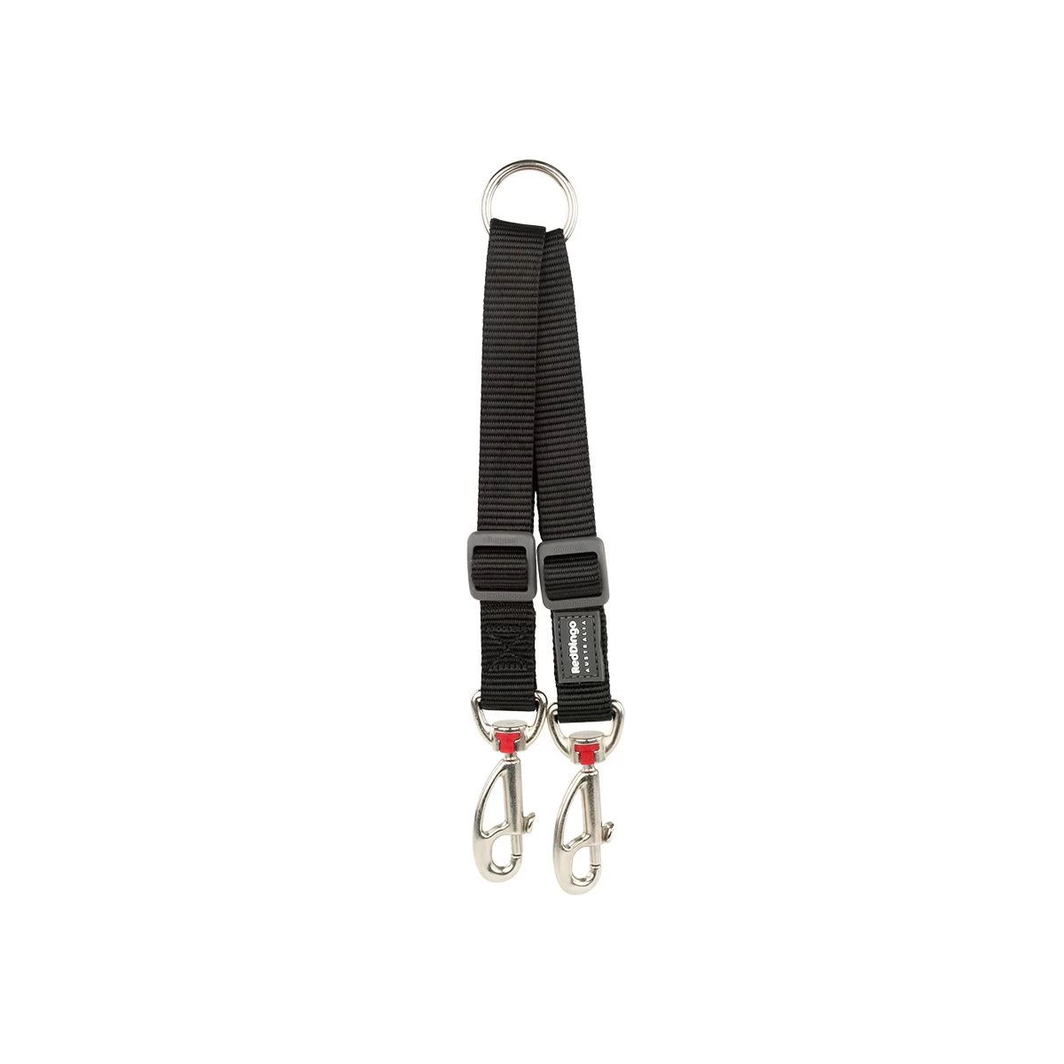Red Dingo Dog Coupler Lead Plain Black - Image 3