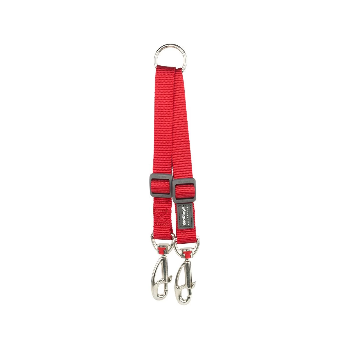 Red Dingo Dog Coupler Lead Plain Red - Image 4